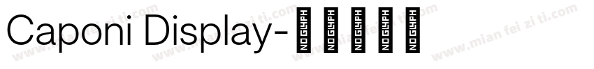 Caponi Display字体转换